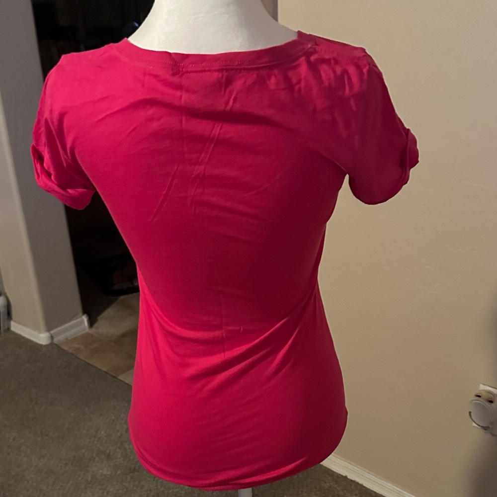 Vs Pink Sequin Graphic Tee - Picture 4 of 4